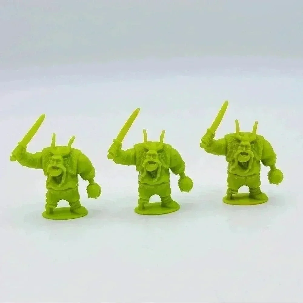 How to Train a Dragon Figure Gobber, Set of 3, Green - Picture 1 of 6